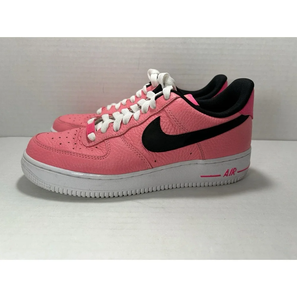 Nike Air AF1 Shoes Pink‎ Gaze Black Swoosh men's 7.5 low Top DZ4861-600